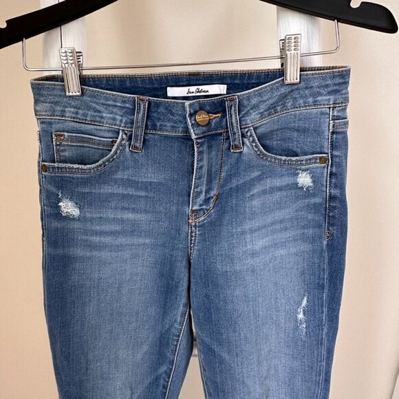 Sam Edelman The Kitten Step Ankle Mid Rise Skinny Blue Jeans SZ 26 - Picture 2 of 11